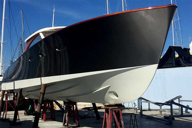 It’s not the biggest boat we’ve worked on by a long stretch but it’s certainly stunning!!