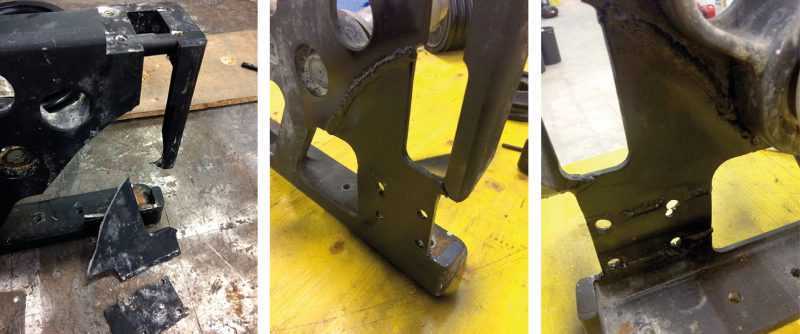 Example of a captive winch repair