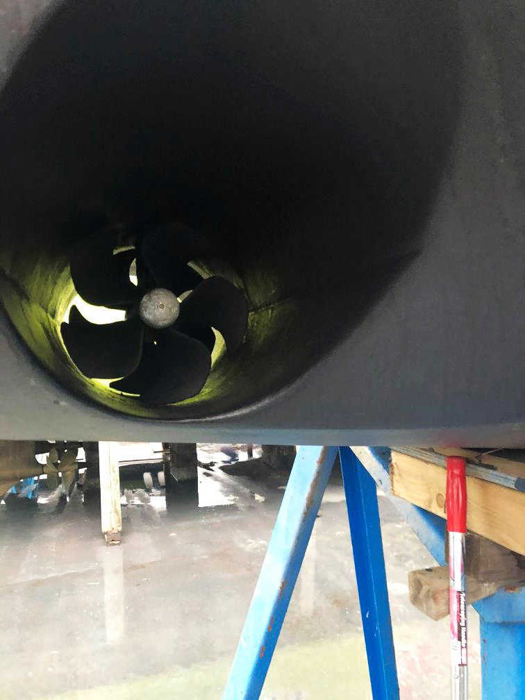 Bow thruster serviced