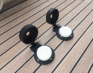 Custom made deck button covers