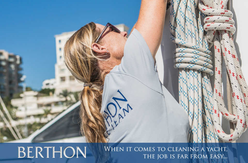 When it comes to cleaning a yacht, the job is far from easy… From