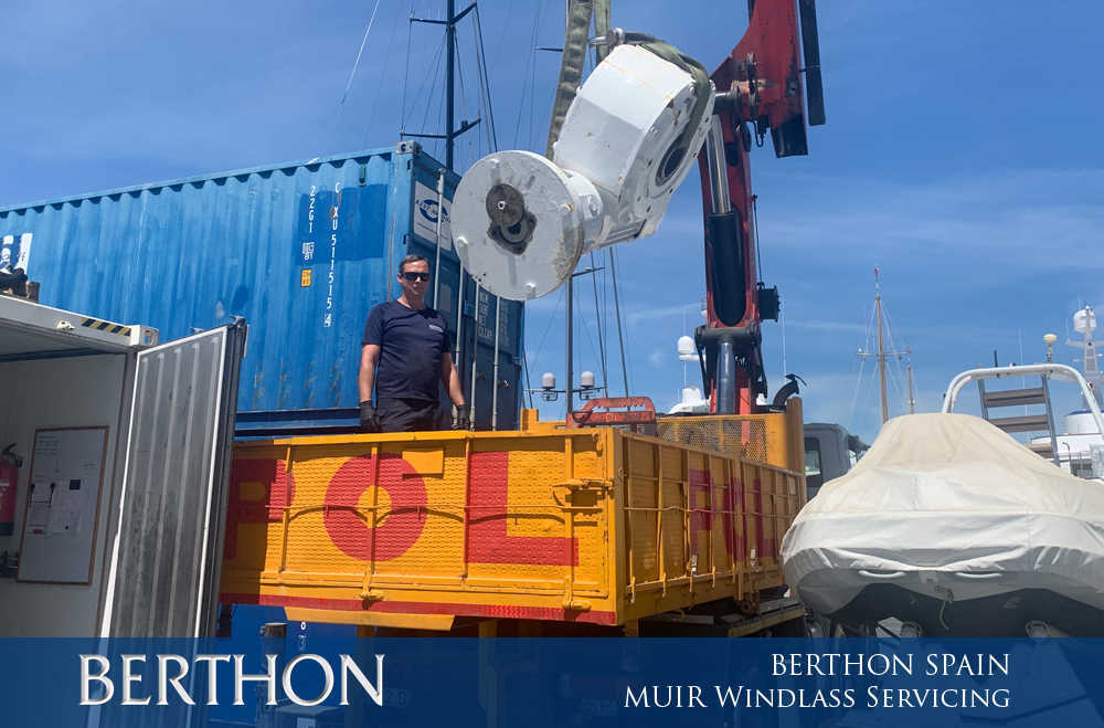 MUIR Windlass Servicing at Berthon Spain