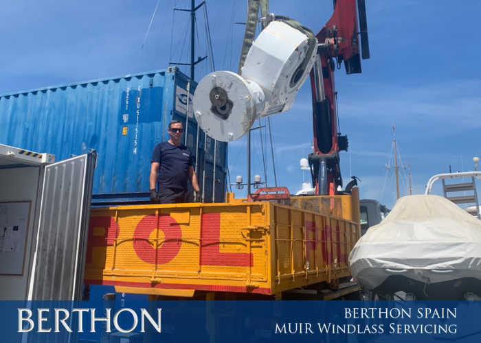 MUIR Windlass Servicing at Berthon Spain