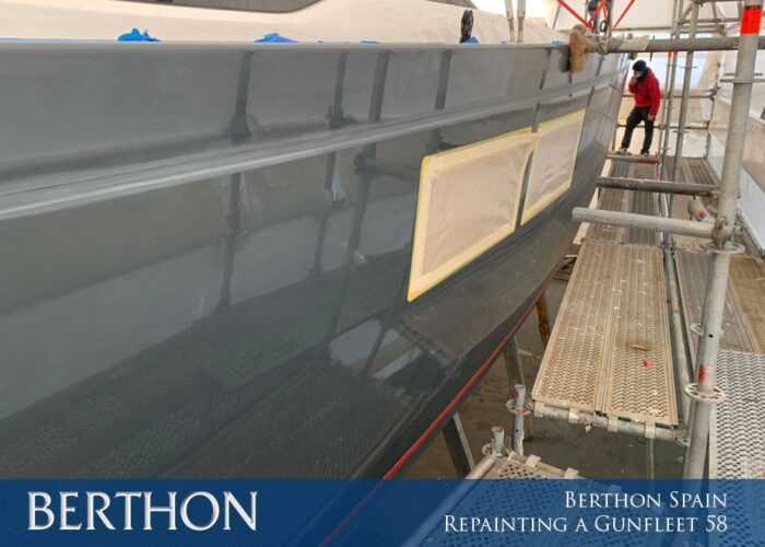 Berthon Spain – Repainting a Gunfleet 58