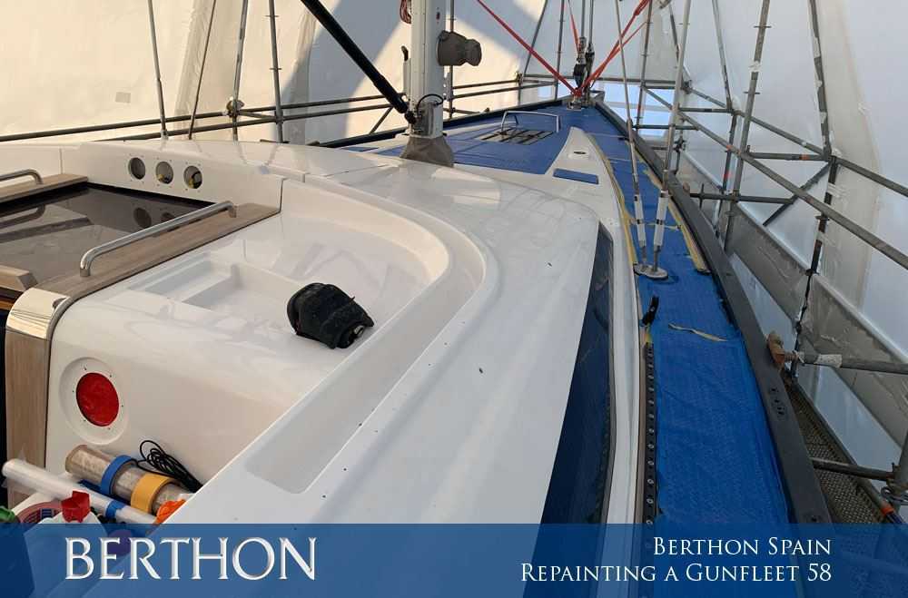 Berthon Spain – Repainting a Gunfleet 58