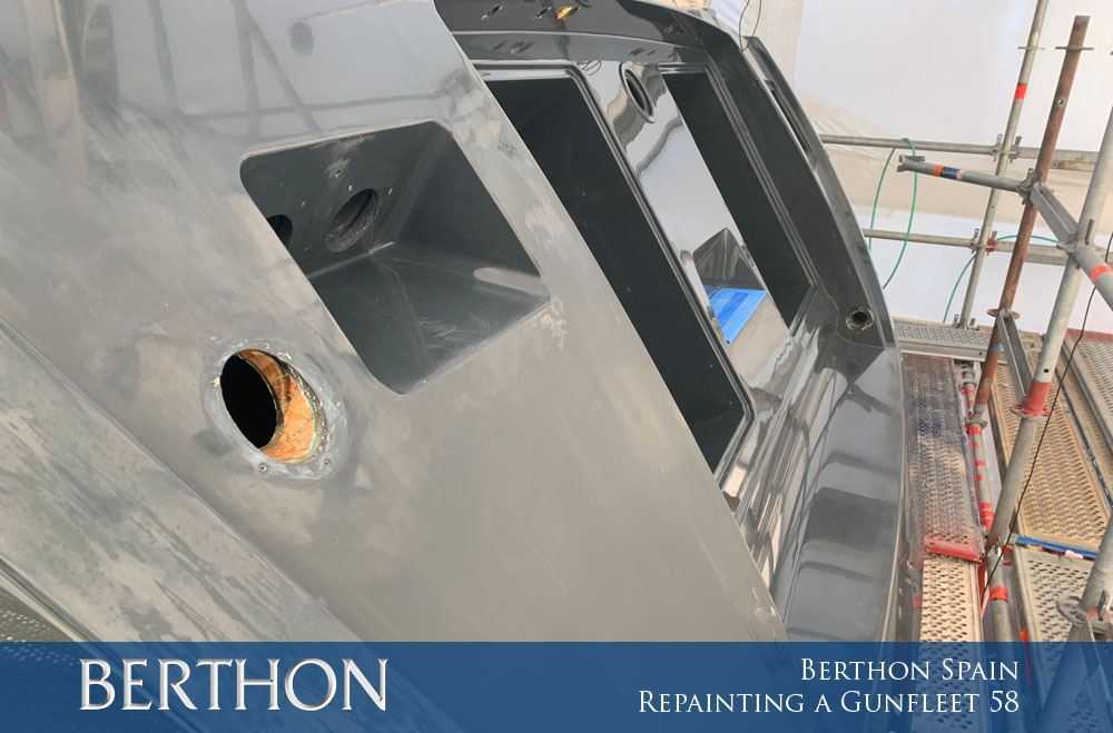 Berthon Spain – Repainting a Gunfleet 58