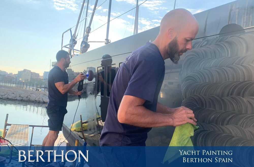 Yacht Painting at Berthon Spain this Winter