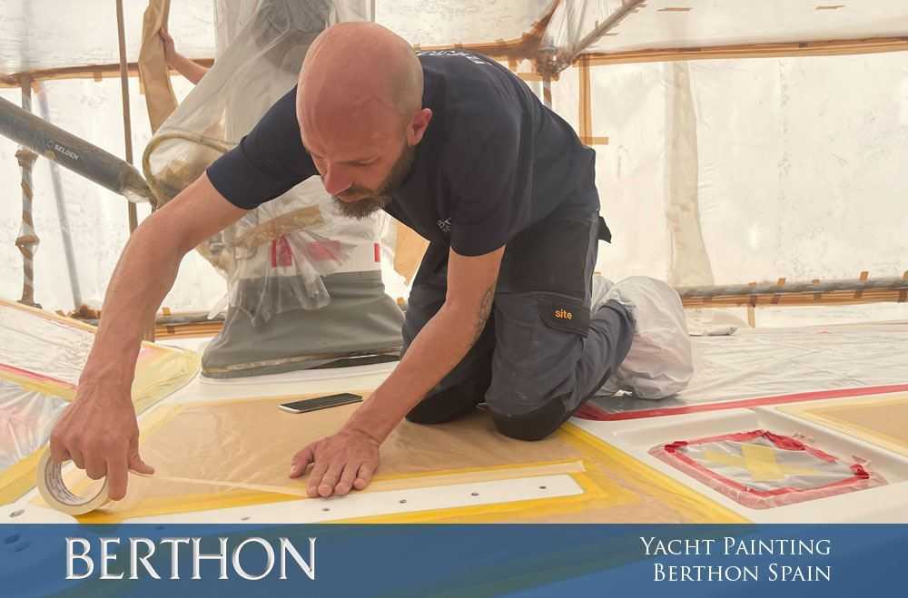 Yacht Painting at Berthon Spain this Winter