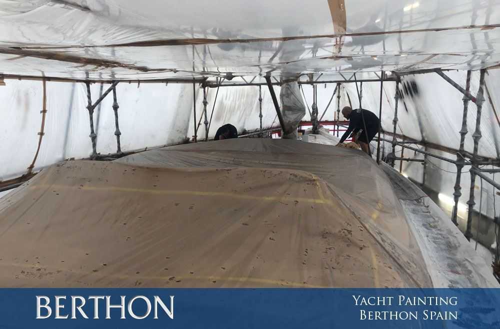 Yacht Painting at Berthon Spain this Winter