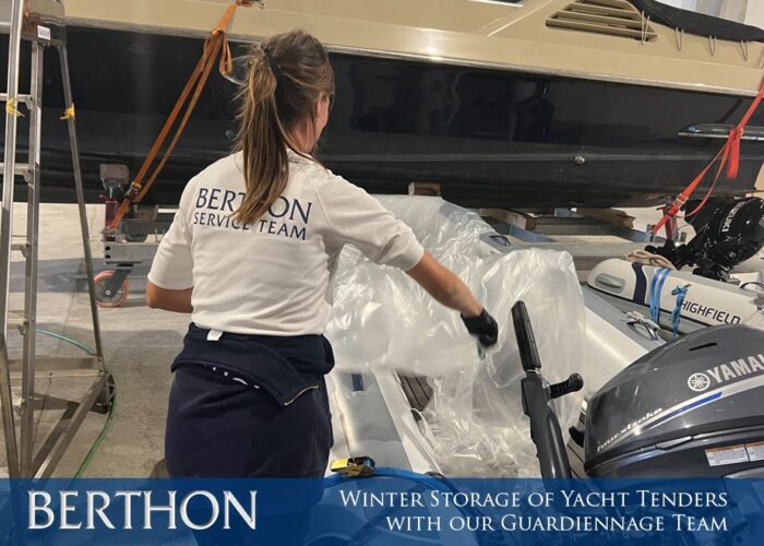 Winter Storage of Yacht Tenders with our Guardiennage Team